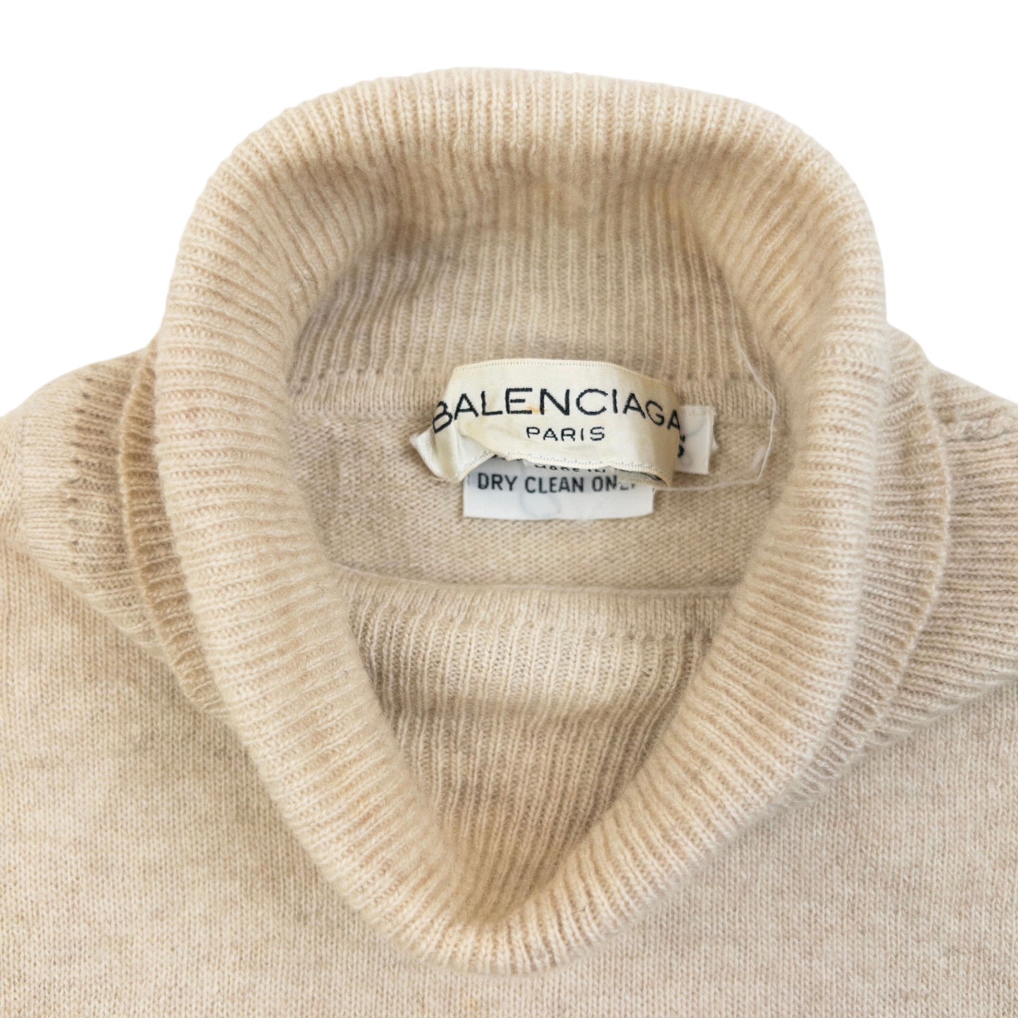 Vintage 90s Balenciaga Cashmere Turtleneck Jumper Womens Size S