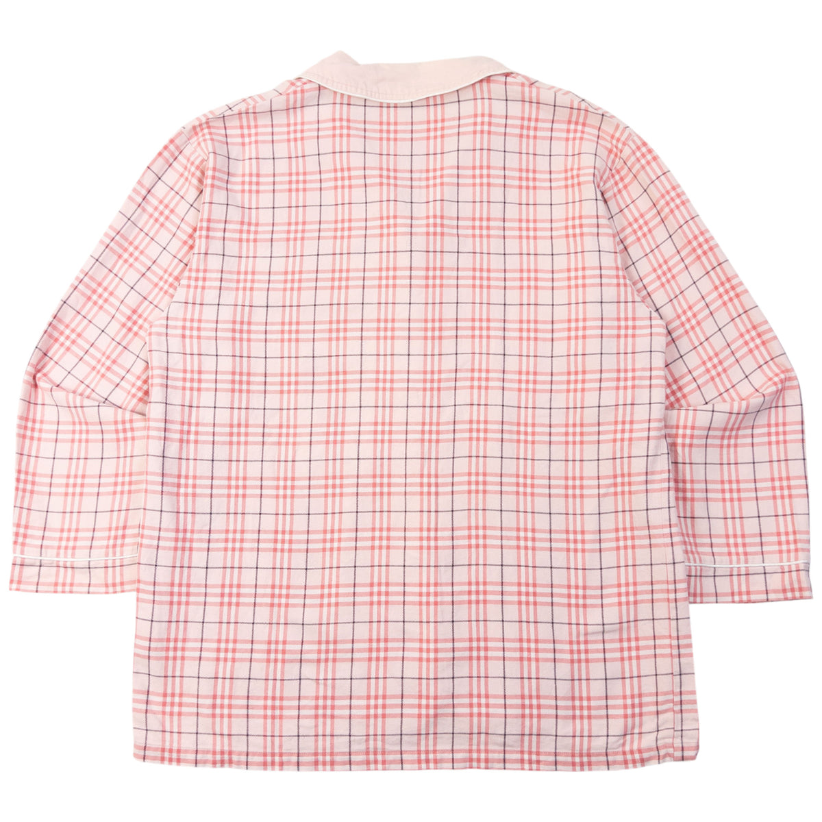 Vintage 2000s Burberry Nova Check Long Sleeve Button Up Pyjama Shirt Womens Size L