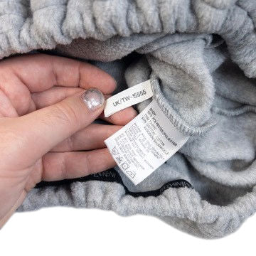 Vintage 2000s YSL Yves Saint Laurent Q Zip Fleece Sweatshirt in grey, photo 7