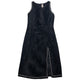 Vintage Armani Jeans Velour Diamonte Trim Dress Womens Size S