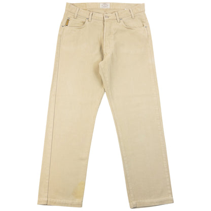Vintage 90s Armani Jeans Trousers in beige (cotton), photo 3