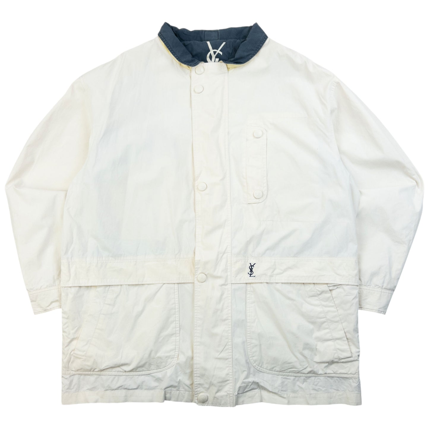 Vintage 90s YSL Yves Saint Laurent Zip Jacket Size L