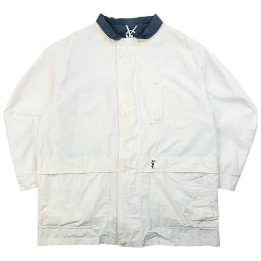 Vintage 90s YSL Yves Saint Laurent Zip Jacket Size L