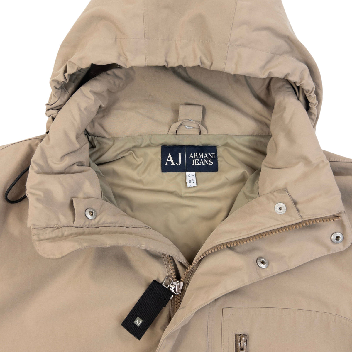 Vintage 2000s Armani Jeans Zip Up Rain Jacket Size XXL
