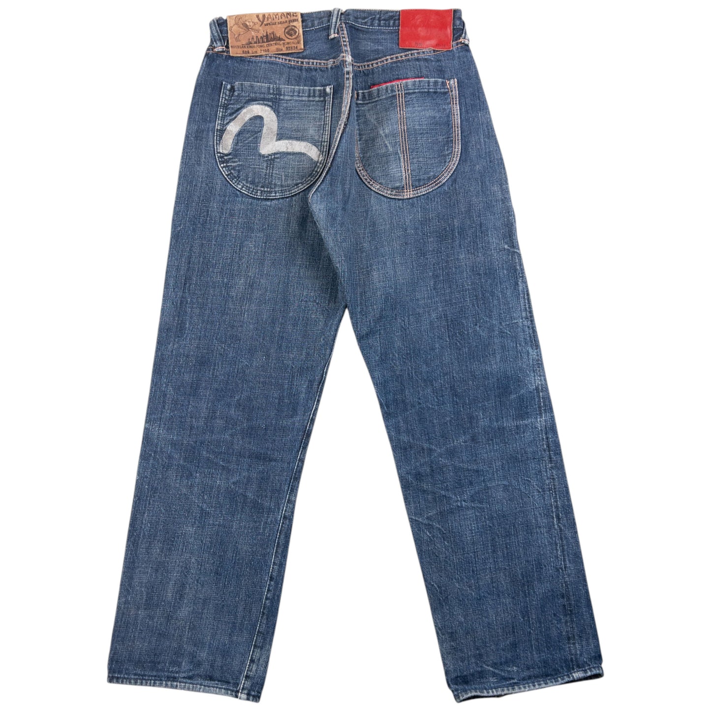 Vintage 90s Evisu Yamane Embroidered Gull Japanese Denim Jeans Size W29