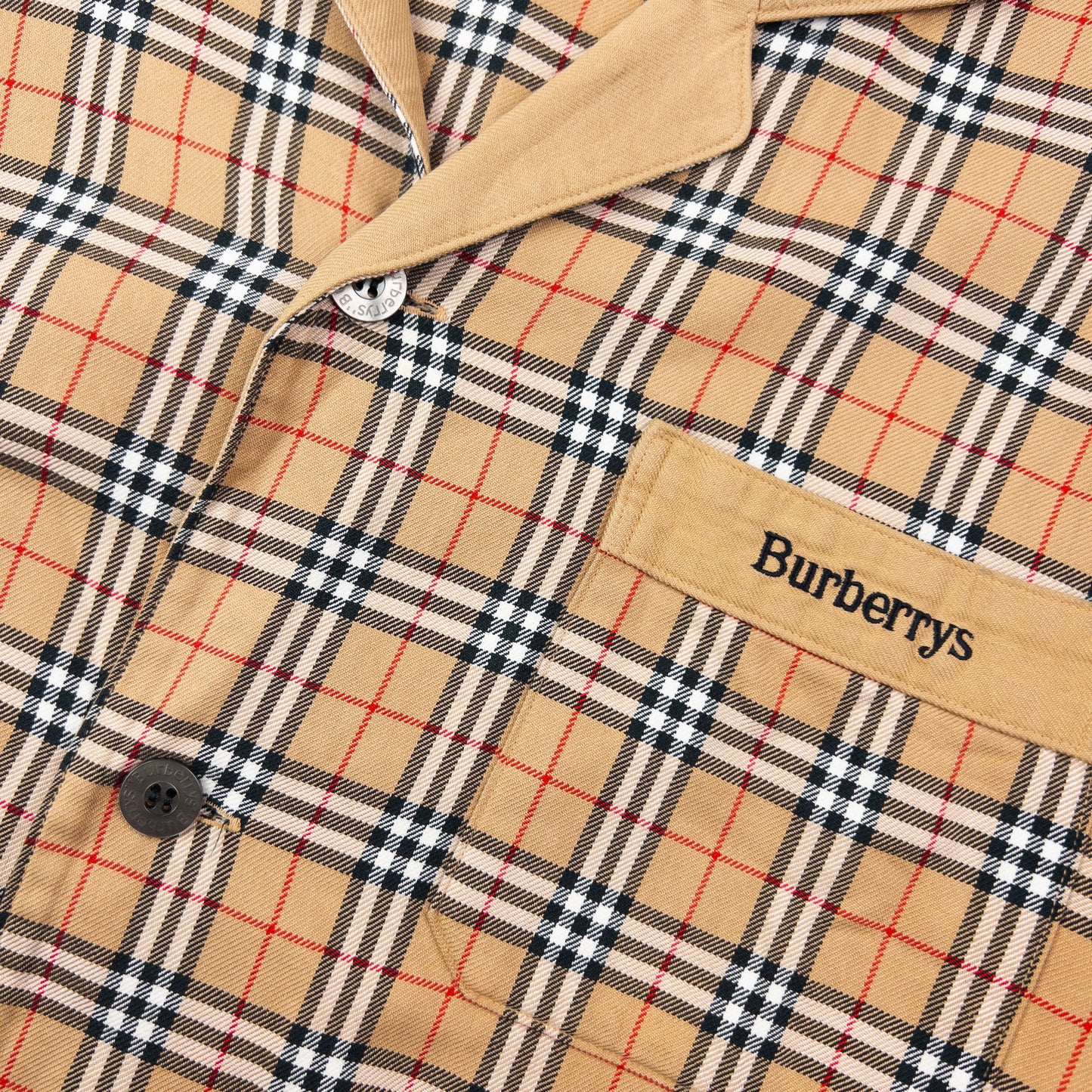 Vintage 90s Burberry Nova Check Long Sleeve Button Up Shirt Size M