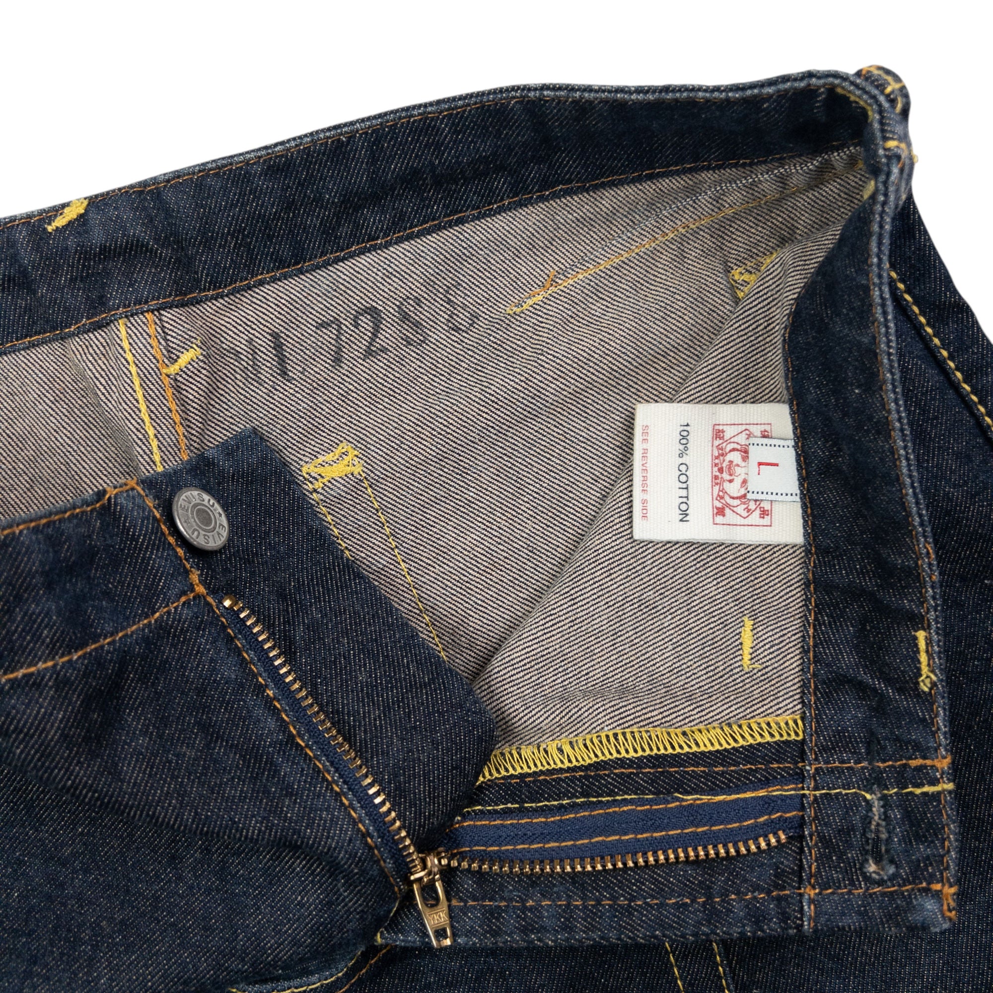 Vintage Evisu Triple Gull Japanese Denim Skirt Womens Size W28