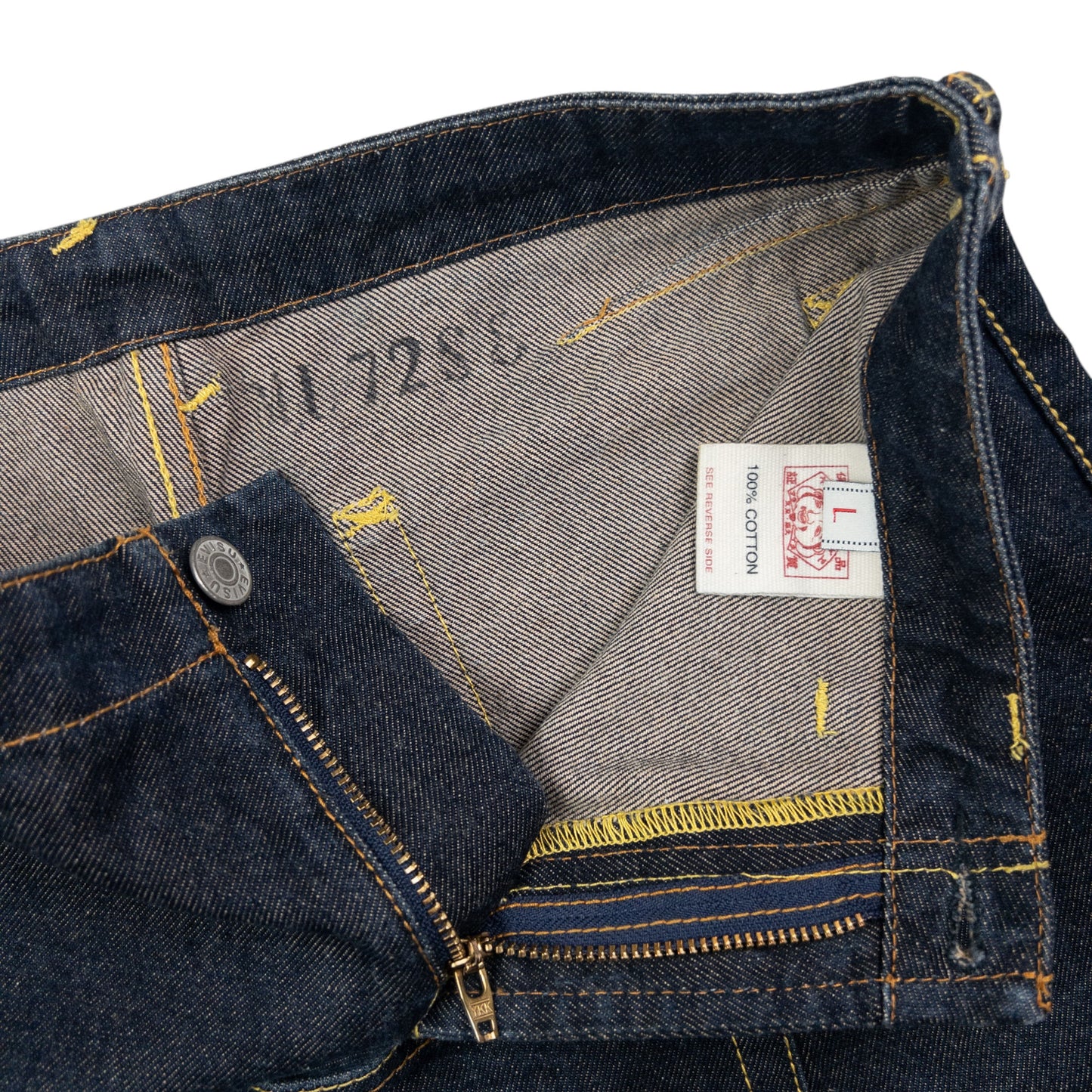 Vintage Evisu Triple Gull Japanese Denim Skirt Womens Size W28