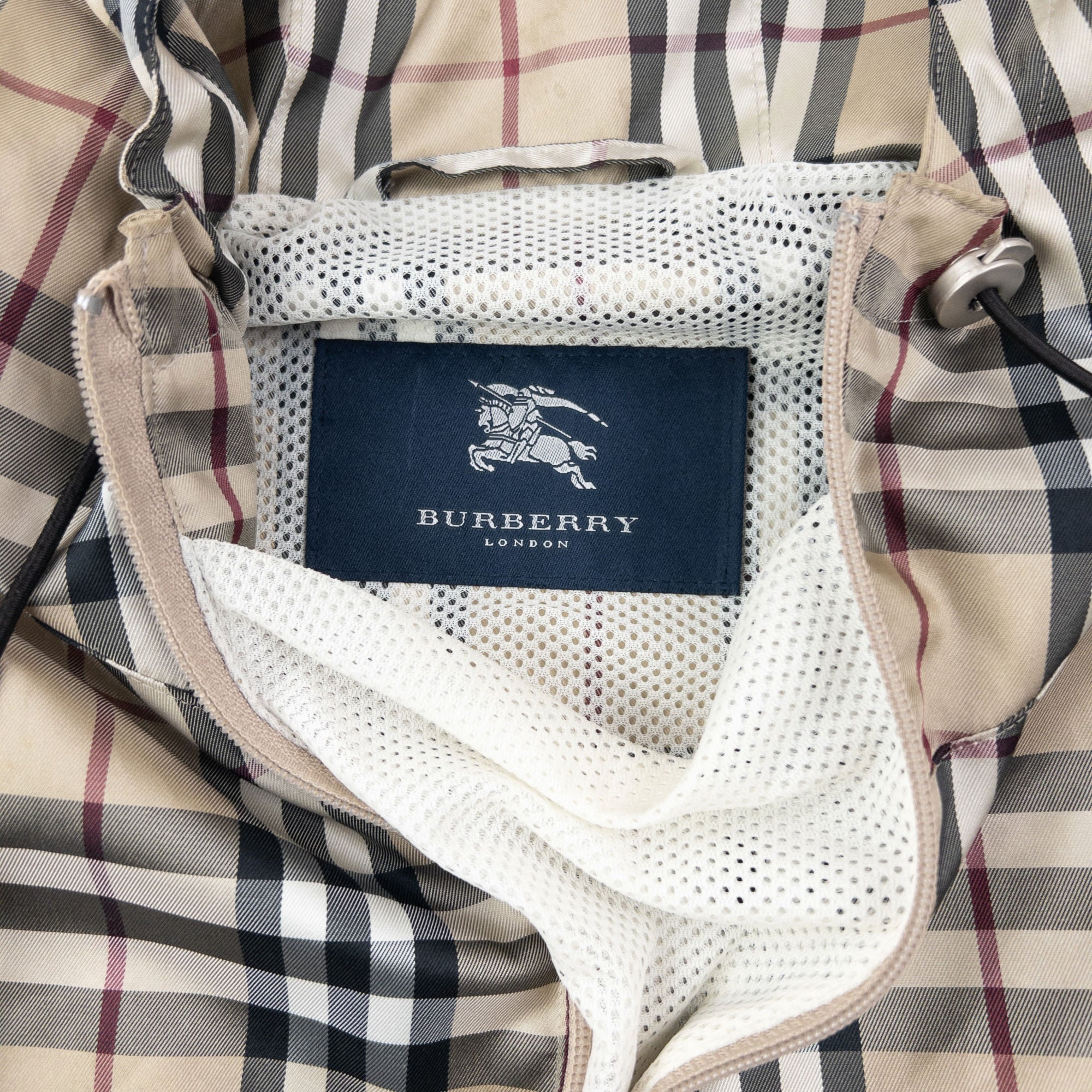 Vintage 2000s Burberry Nova Check Q Zip Jacket Size L