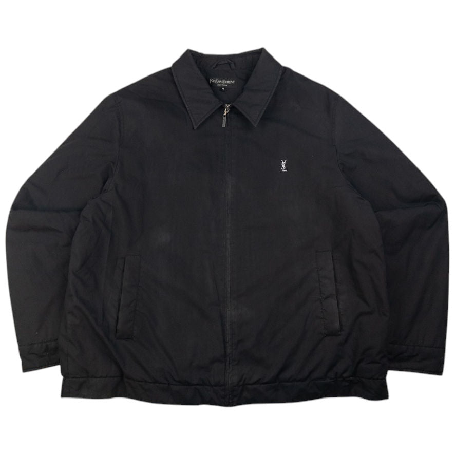 Vintage YSL Yves Saint Laurent Padded Zip Up Jacket Size XL
