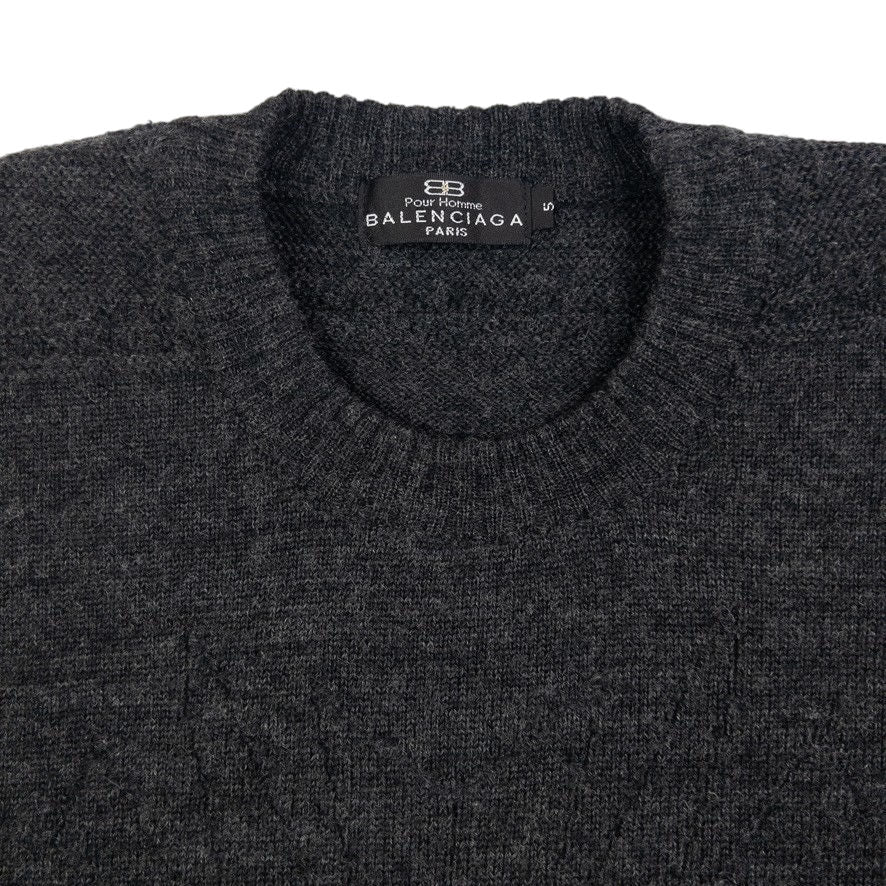 Vintage Balenciaga Paris Wool Knit Jumper Size L