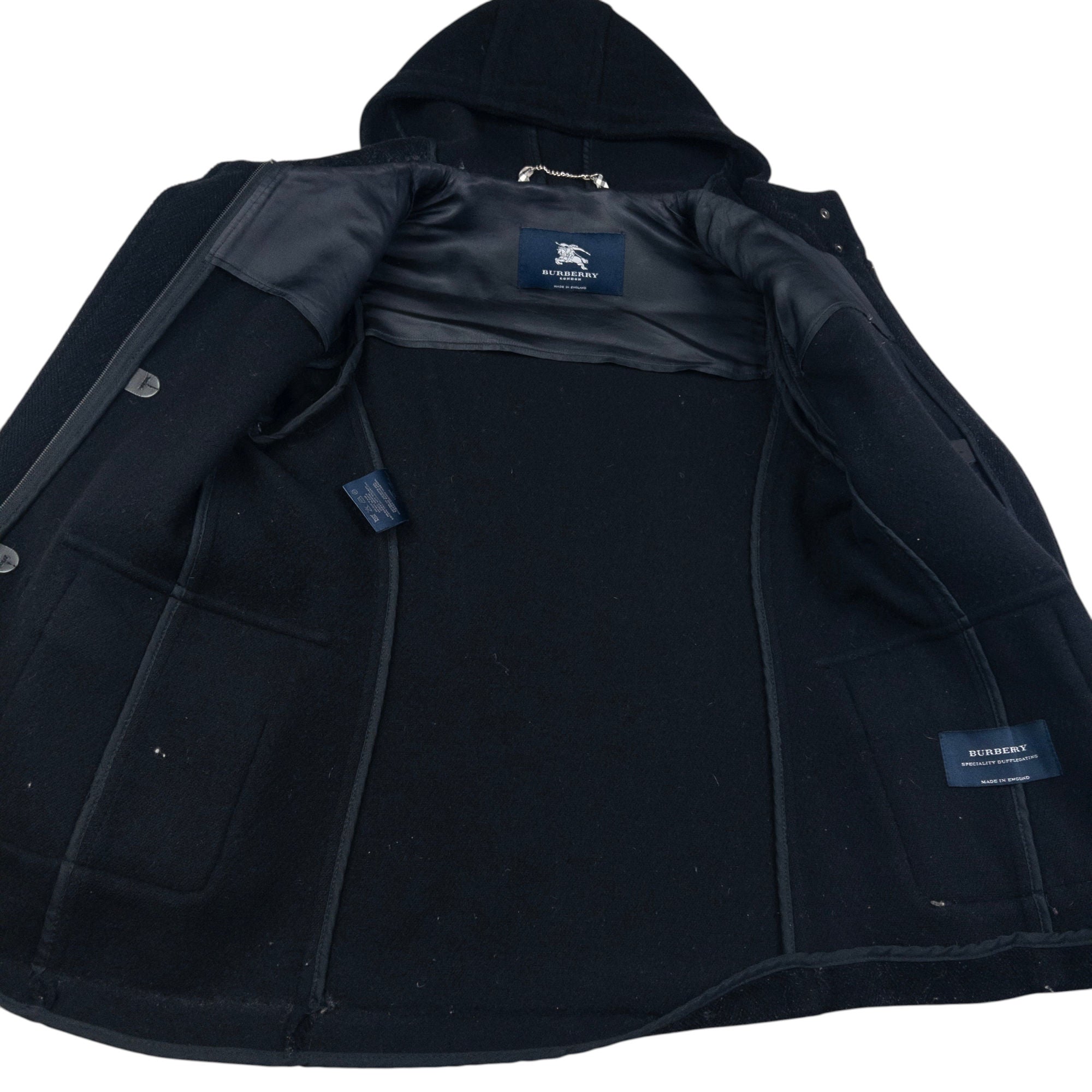 Vintage Burberry Wool Duffle Jacket Womens Size M