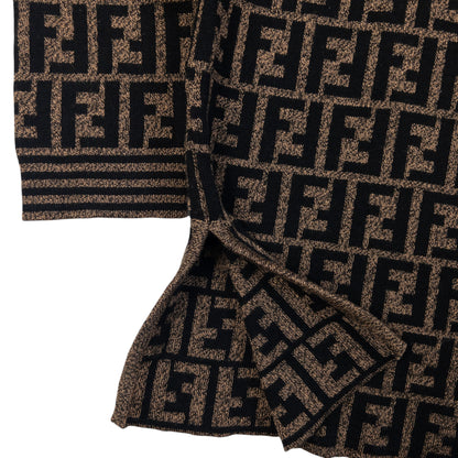 Vintage 90s Fendi Monogram Wool Jumper in black (merino wool), photo 4