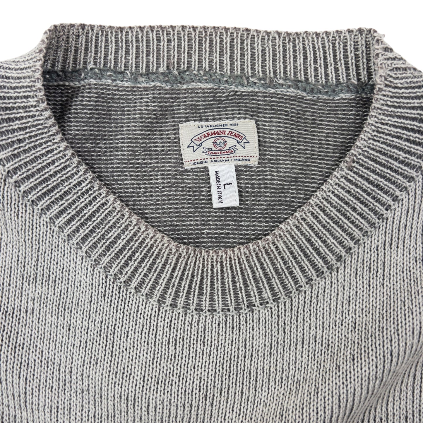 Vintage 90s Armani Jeans Lightweight Knit Jumper Size L