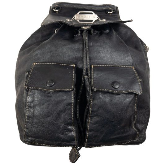 Vintage Jean Paul Gaultier Leather Bucket Backpack