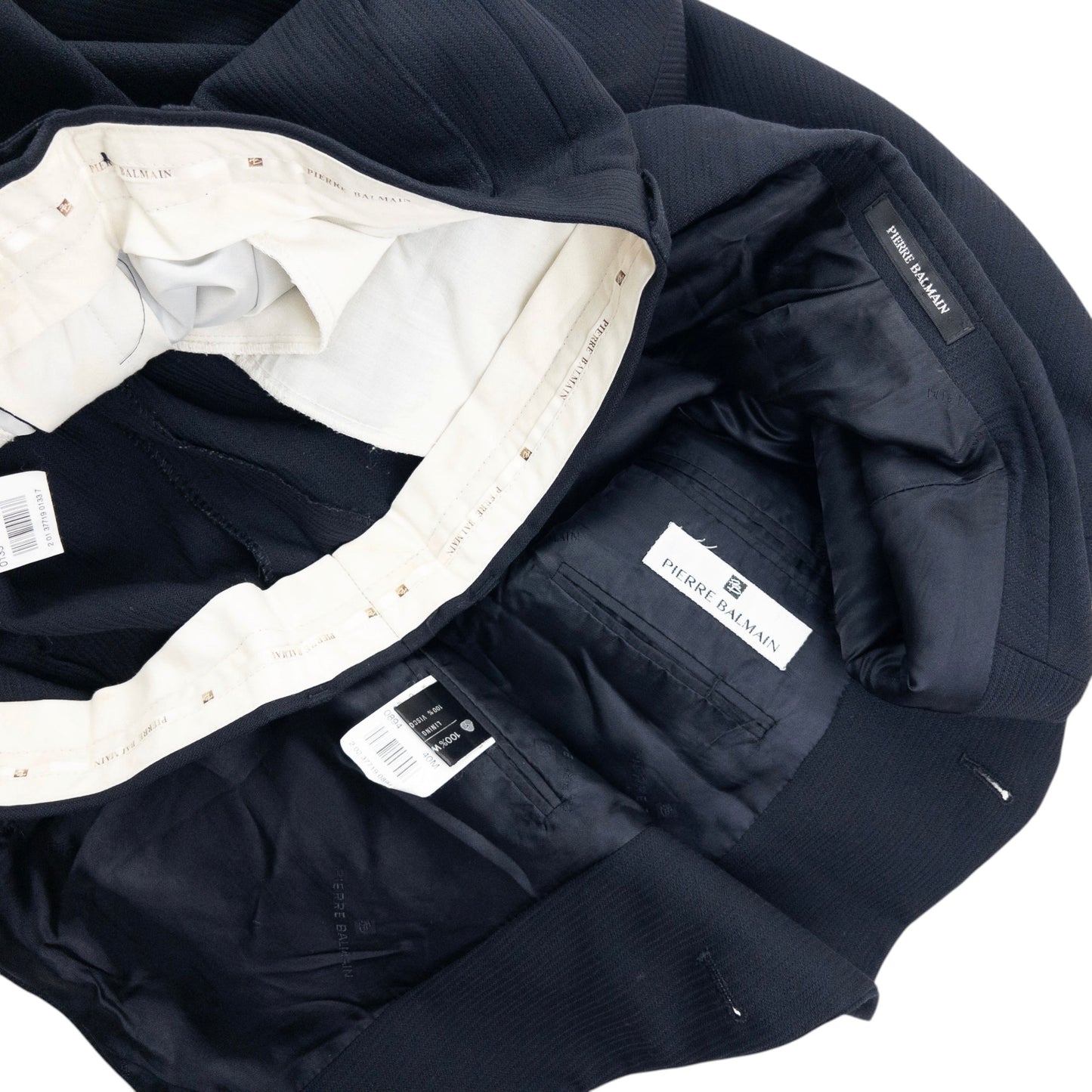 Vintage 90s Pierre Balmain Jacket & Trousers Suit Set Size L