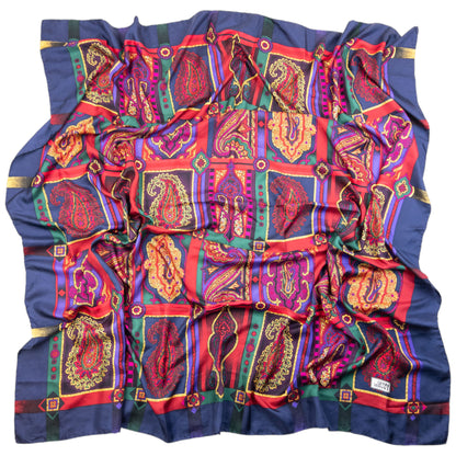 Vintage Gianni Versace Paisley Pattern Silk Scarf