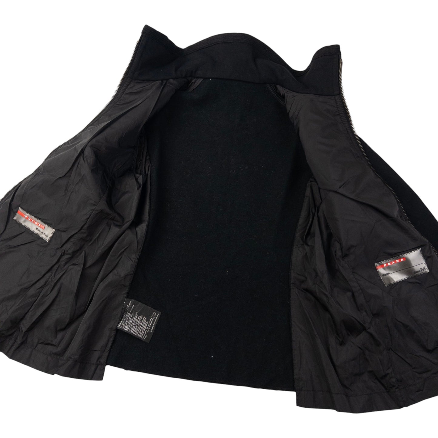 Vintage Prada Sport Cropped Zip Up Jacket Womens Size S
