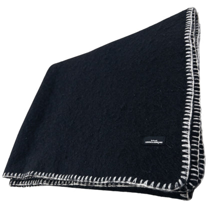 Vintage 90s Comme Des Garçons Tricot Wool Throw Blanket