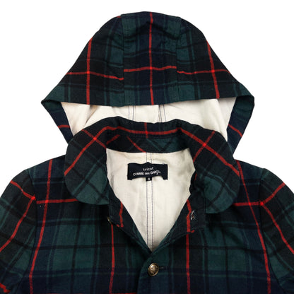 Vintage Comme Des Garçons Tricot Button Up Tartan Jacket Womens Size S
