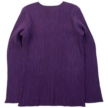 Vintage 90s Issey Miyake Pleated Long Sleeve Top Womens Size M