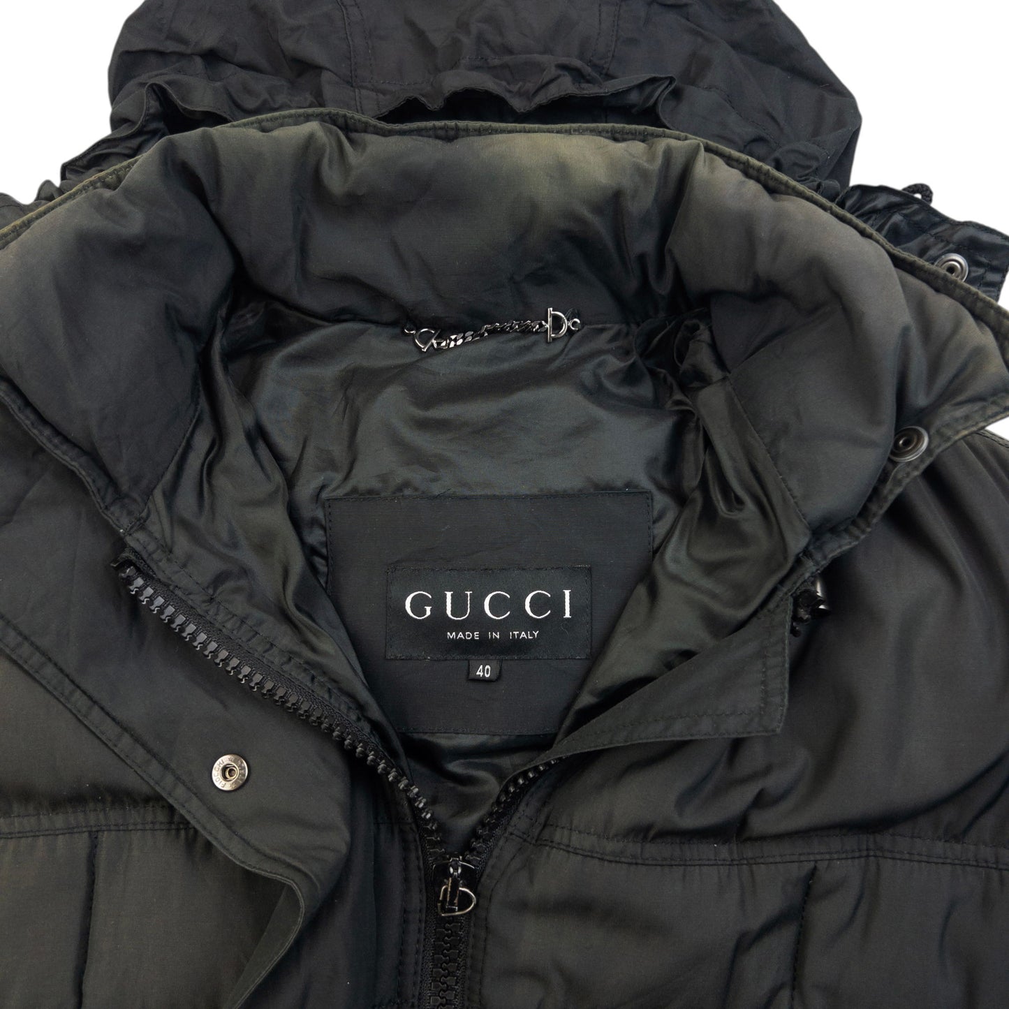 Vintage 90s Gucci By Tom Ford Zip Up Puffer Jacket Womens Size S
