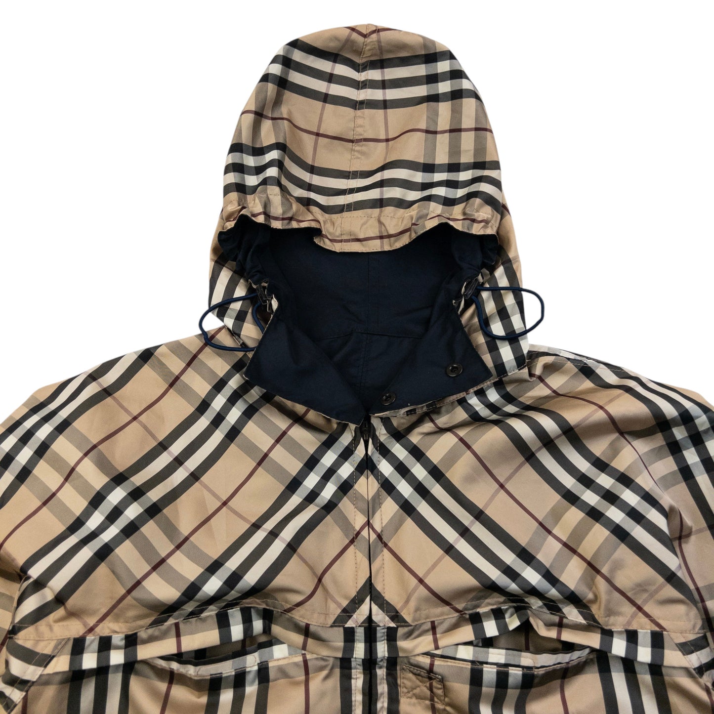 Vintage 2000s Burberry Nova Check Reversible Packable Jacket Size M