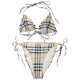 Vintage 2000s Burberry Nova Check Bikini Set Womens Size M