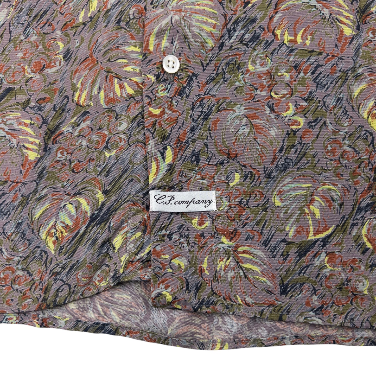 Vintage CP Company Tropical Long Sleeve Button Up Shirt Size L