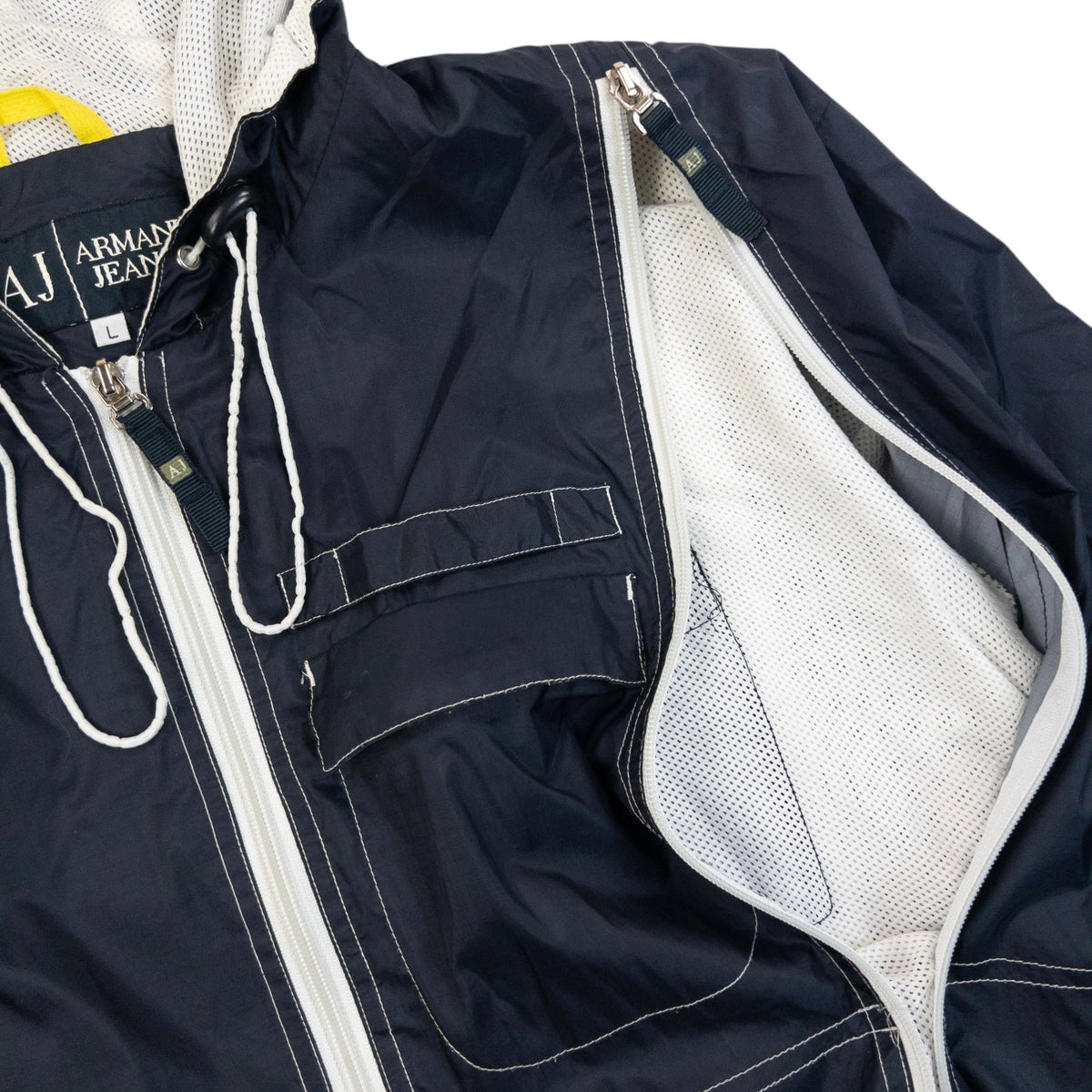 Vintage 2000s Armani Jeans Full Zip Ventilated Jacket Size S