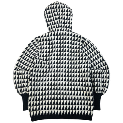 Vintage 80s YSL Yves Saint Laurent Geometric Wool Knit Jacket Size S
