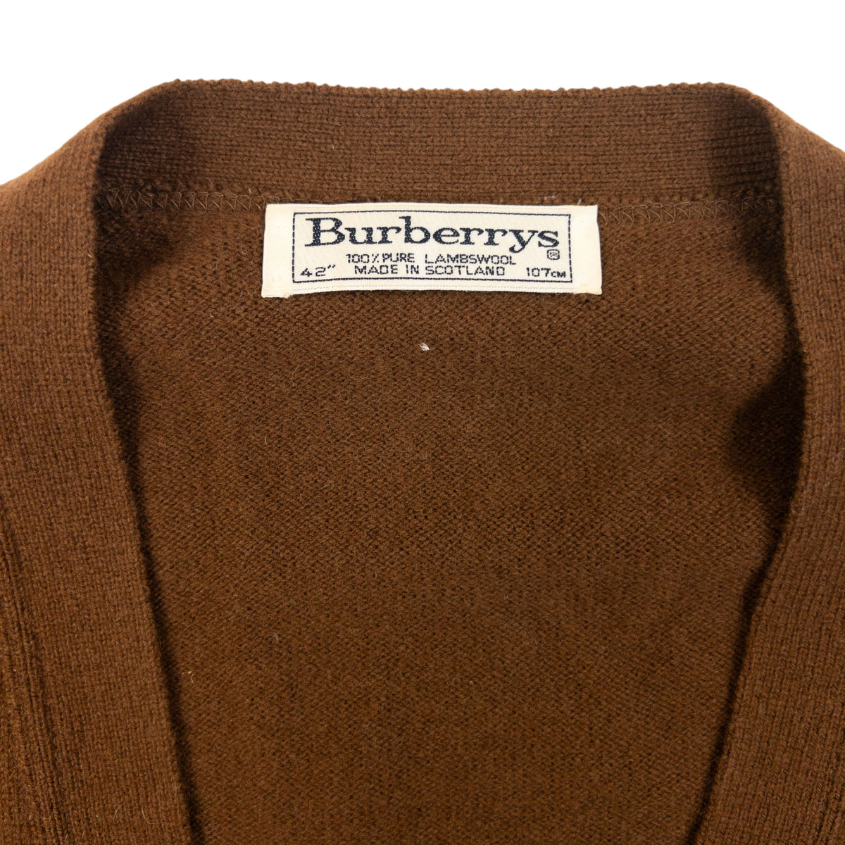 Vintage 90s Burberry Wool Cardigan Size M