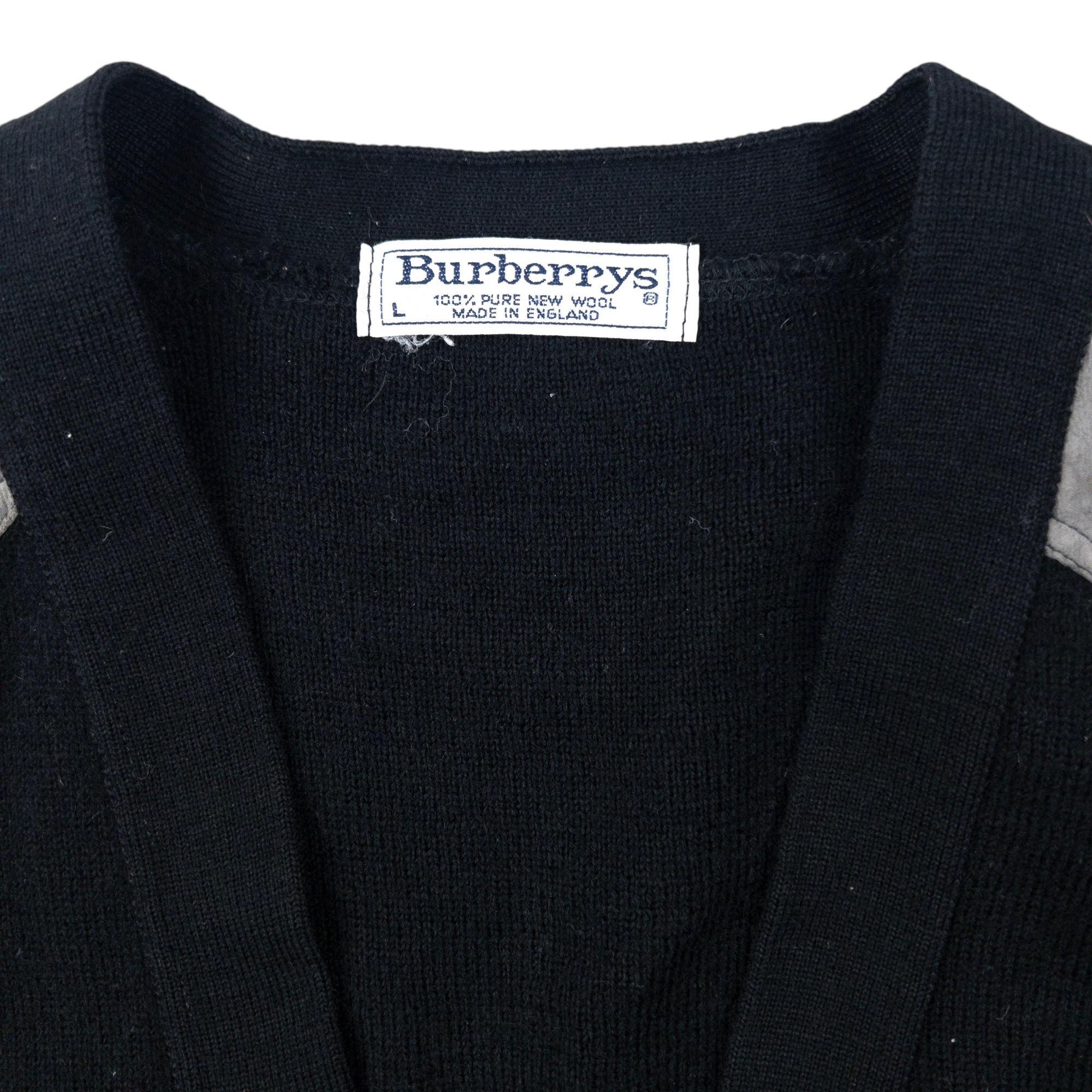 Vintage 80s Burberry Wool Cardigan Size S