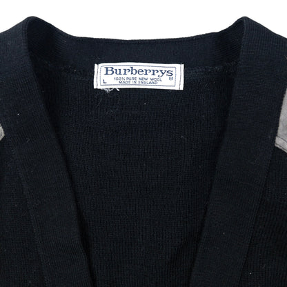 Vintage 80s Burberry Wool Cardigan Size S