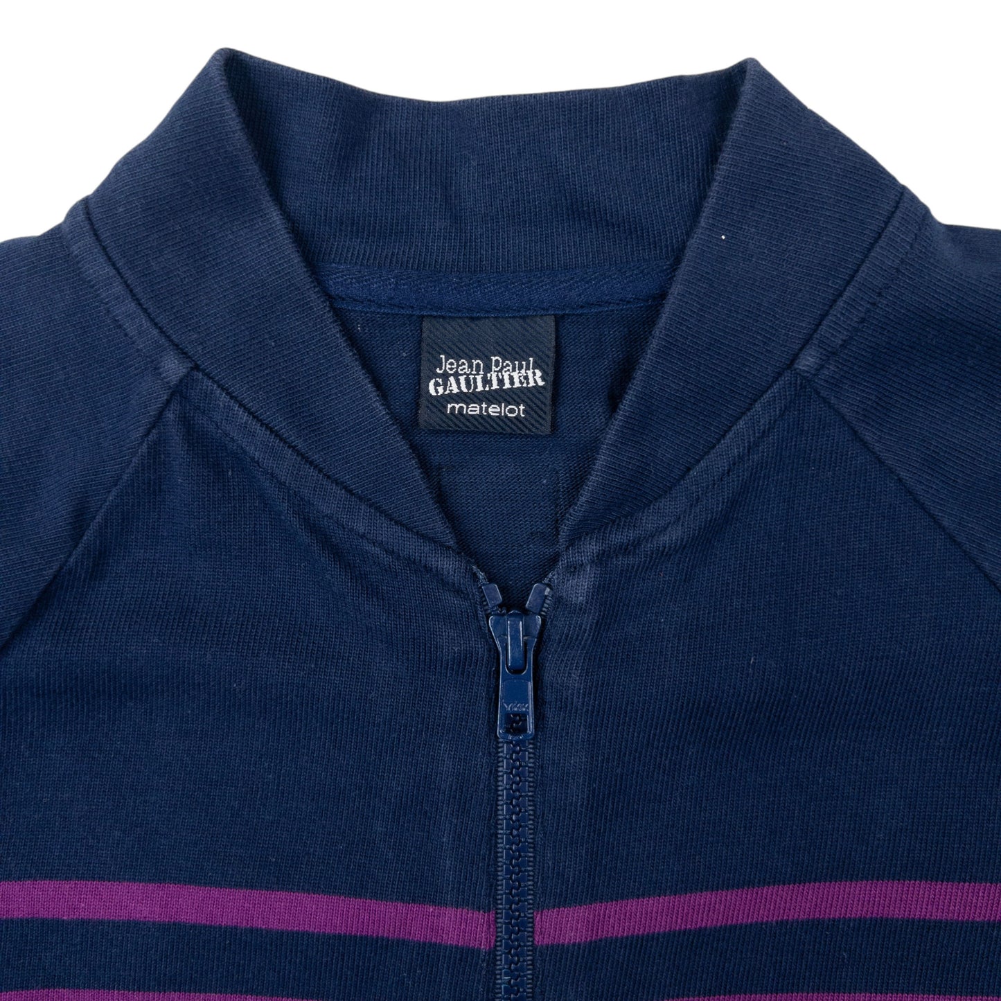 Vintage Jean Paul Gaultier Matelot Striped Zip Up Sweatshirt Womens Size S