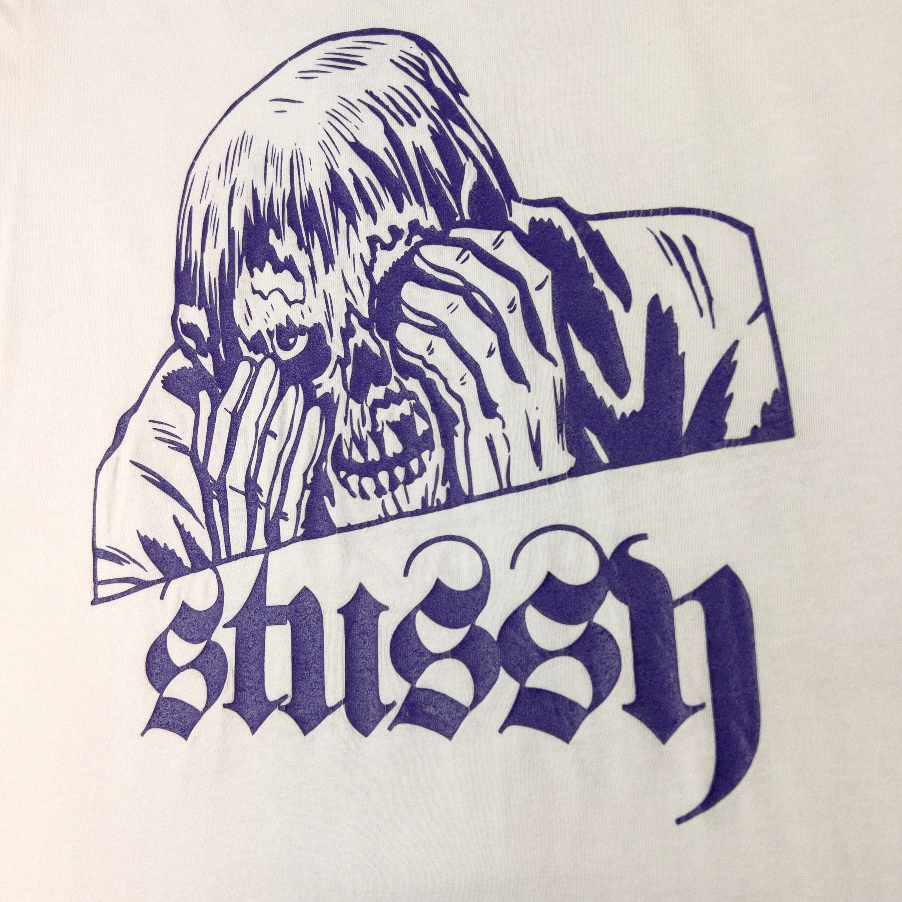 Vintage Stussy Graveyard Shift Graphic T Shirt Size XL