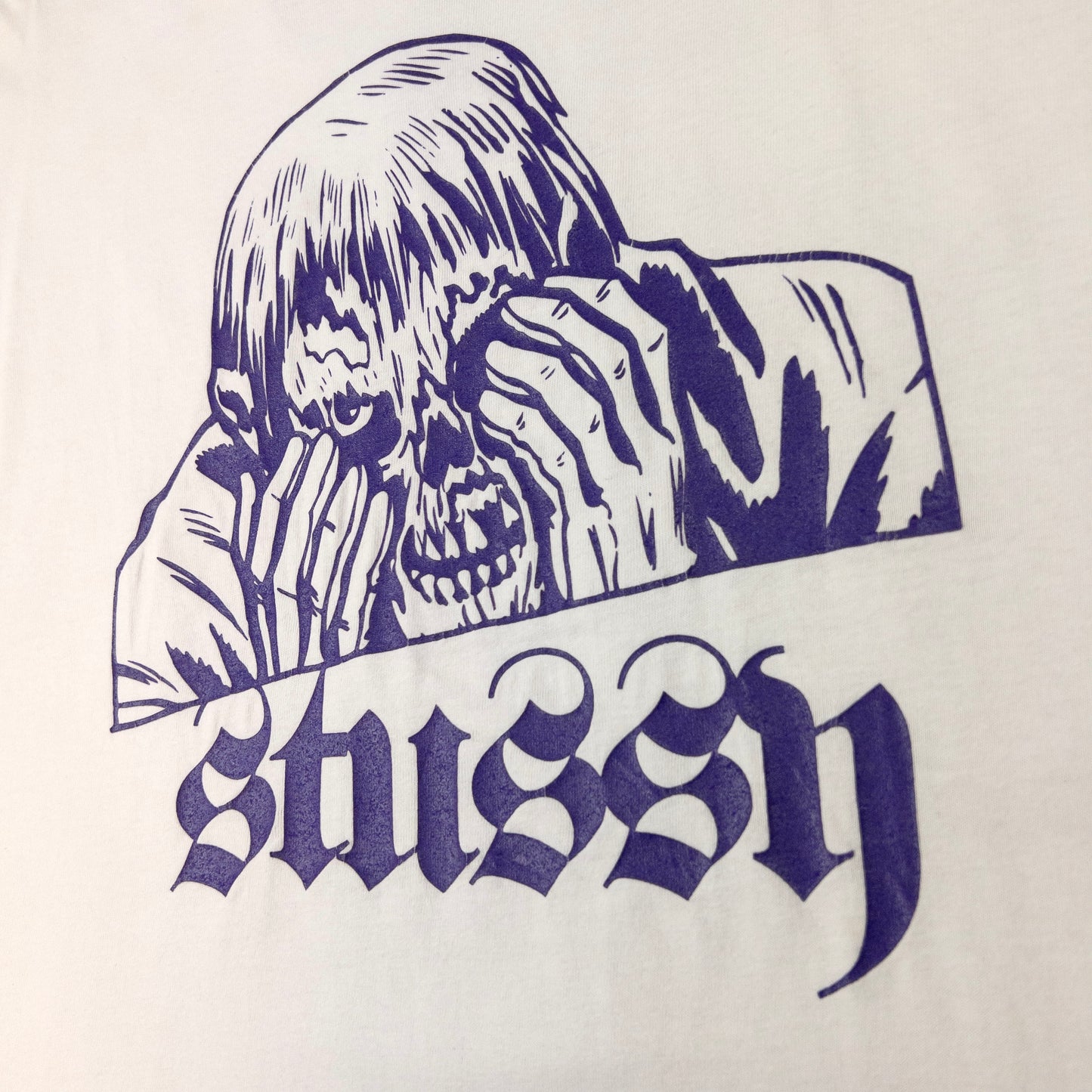 Vintage Stussy Graveyard Shift Graphic T Shirt Size XL