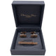Vintage 90s Dior Embossed Tie Clip & Cufflinks