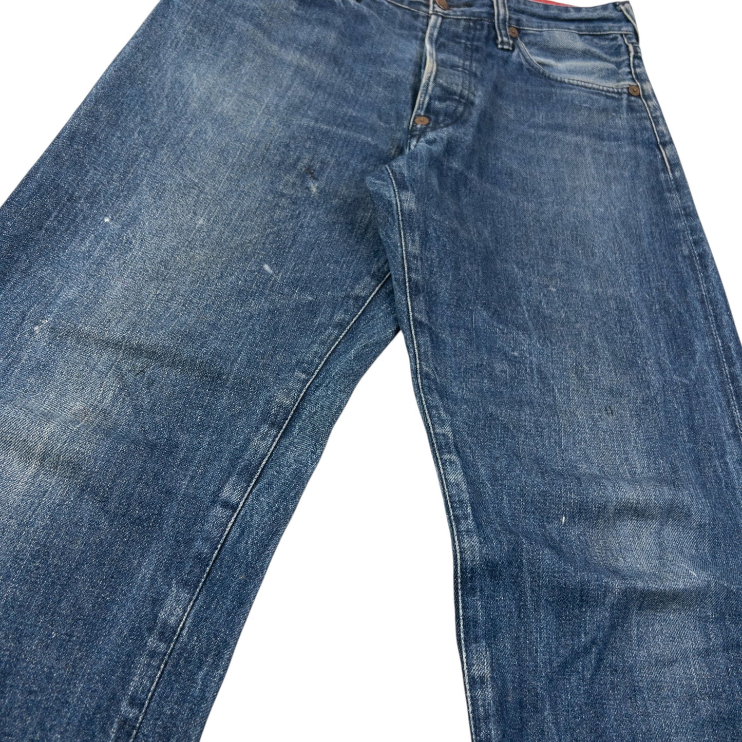 Vintage 2000s Evisu Embossed Double Gull Japanese Denim Jeans Size W30