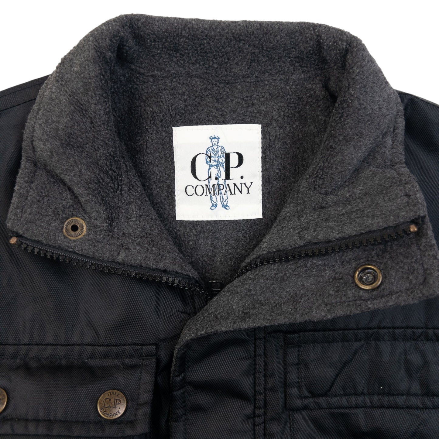 Vintage 80s CP Company Fleece Lined Cargo Gilet Womens Size S