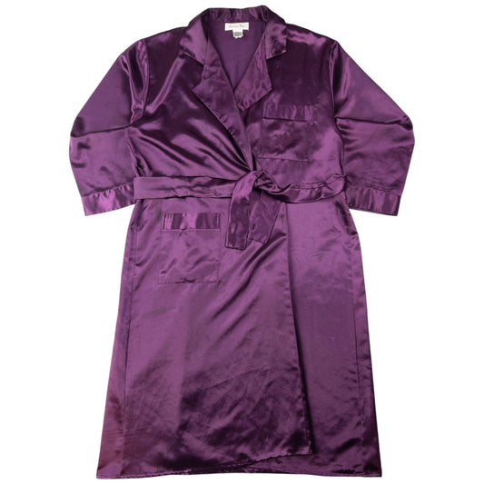 Vintage Dior Embroidered Silk Robe Size M