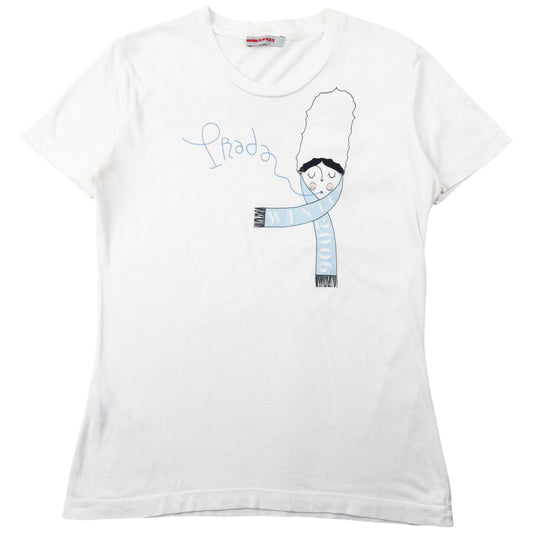 Vintage Prada 2006/07 Unspoken Dialogue Epicenter Project Graphic T Shirt Womens Size M