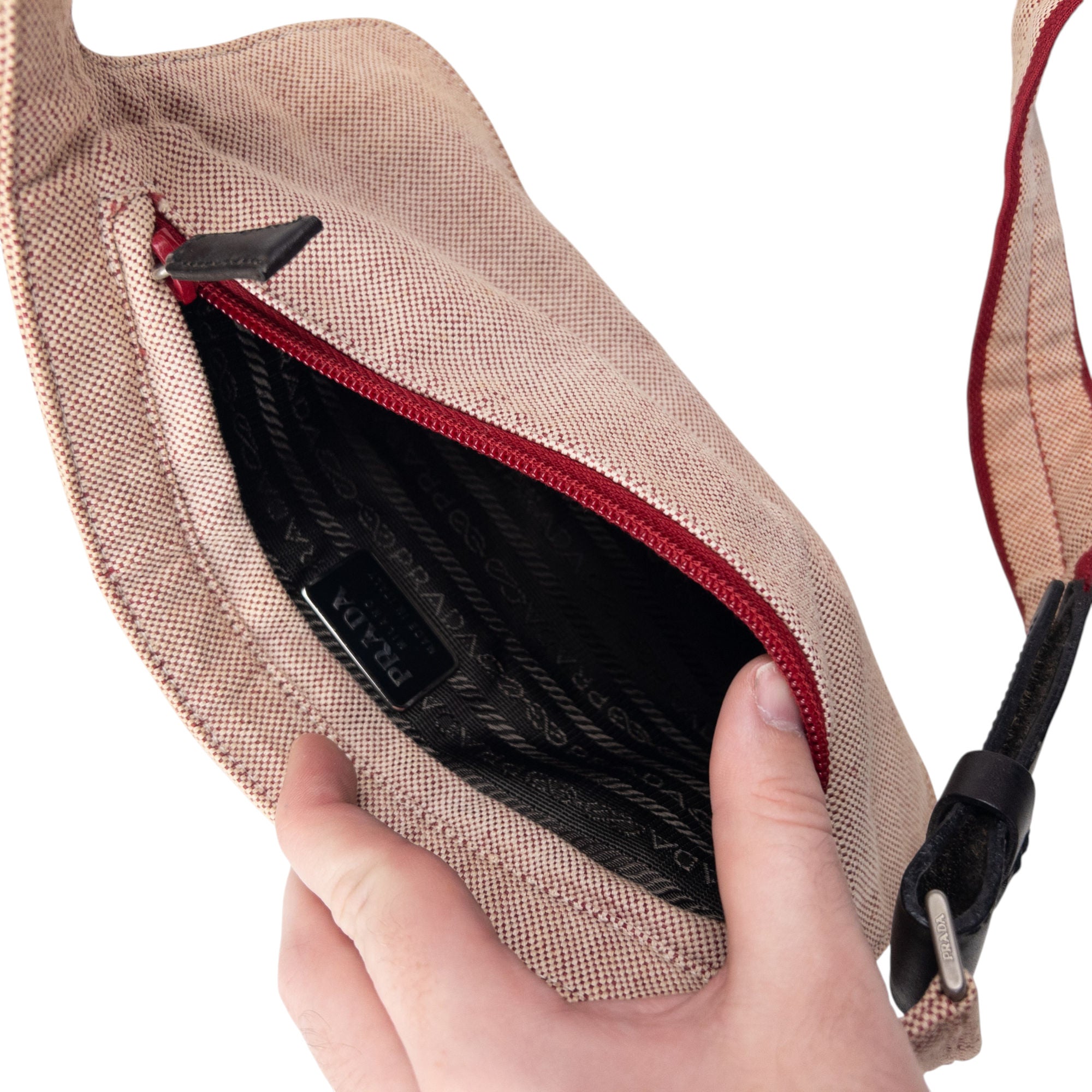 Vintage 199 Prada Canvas Waist Bag