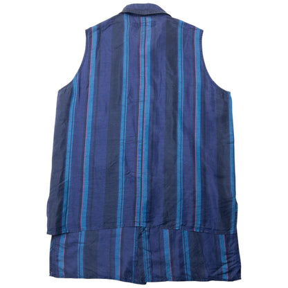 Vintage Yohji Yamamoto Striped Sleeveless Button Up Shirt Size S