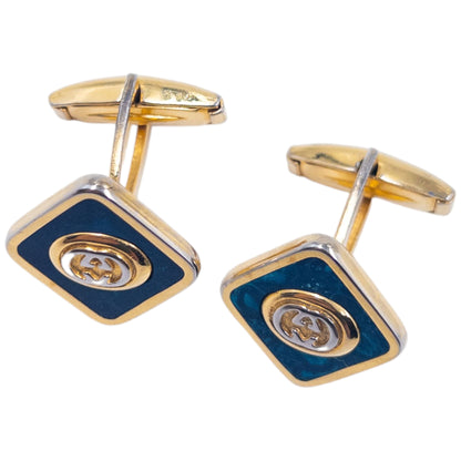 Vintage 80s Gucci Marble Pattern Cufflinks