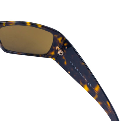 Vintage 2000s Prada Tortoise Shell Crest Sunglasses