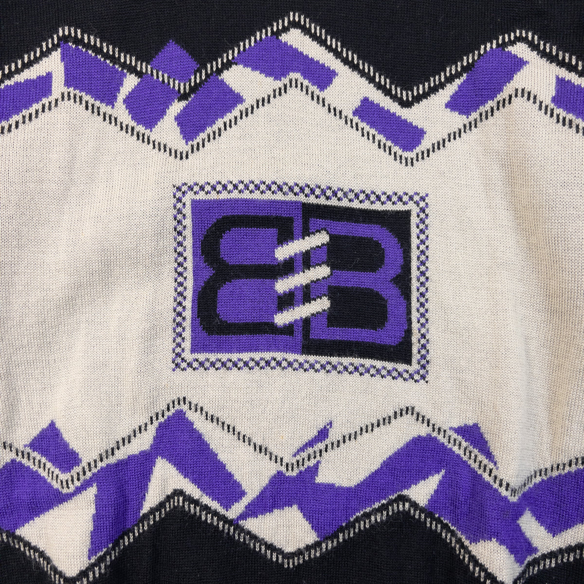 Vintage 90s Balenciaga Pattern Wool Jumper Size S