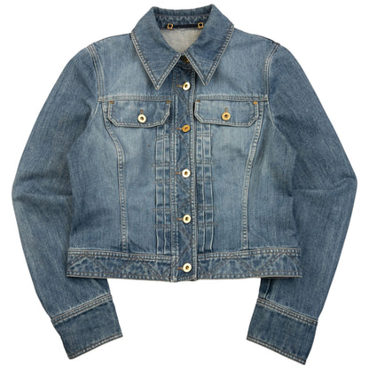 Vintage 2000s Gucci By Tom Ford Button Up Denim Jacket Womens Size S