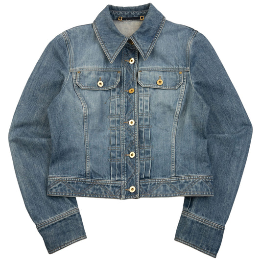 Vintage 2000s Gucci By Tom Ford Button Up Denim Jacket Womens Size S