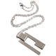 Vintage 2000s Gucci Silver G Plate Necklace
